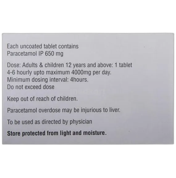calpol 650mg plus tablet 15's